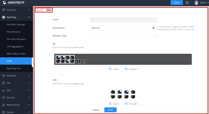 VLAN with GWN