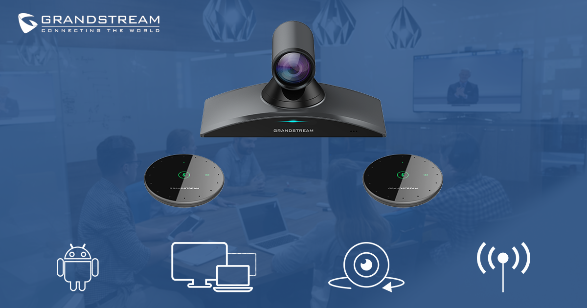 Grandstream Video conferencing and microphone hardware