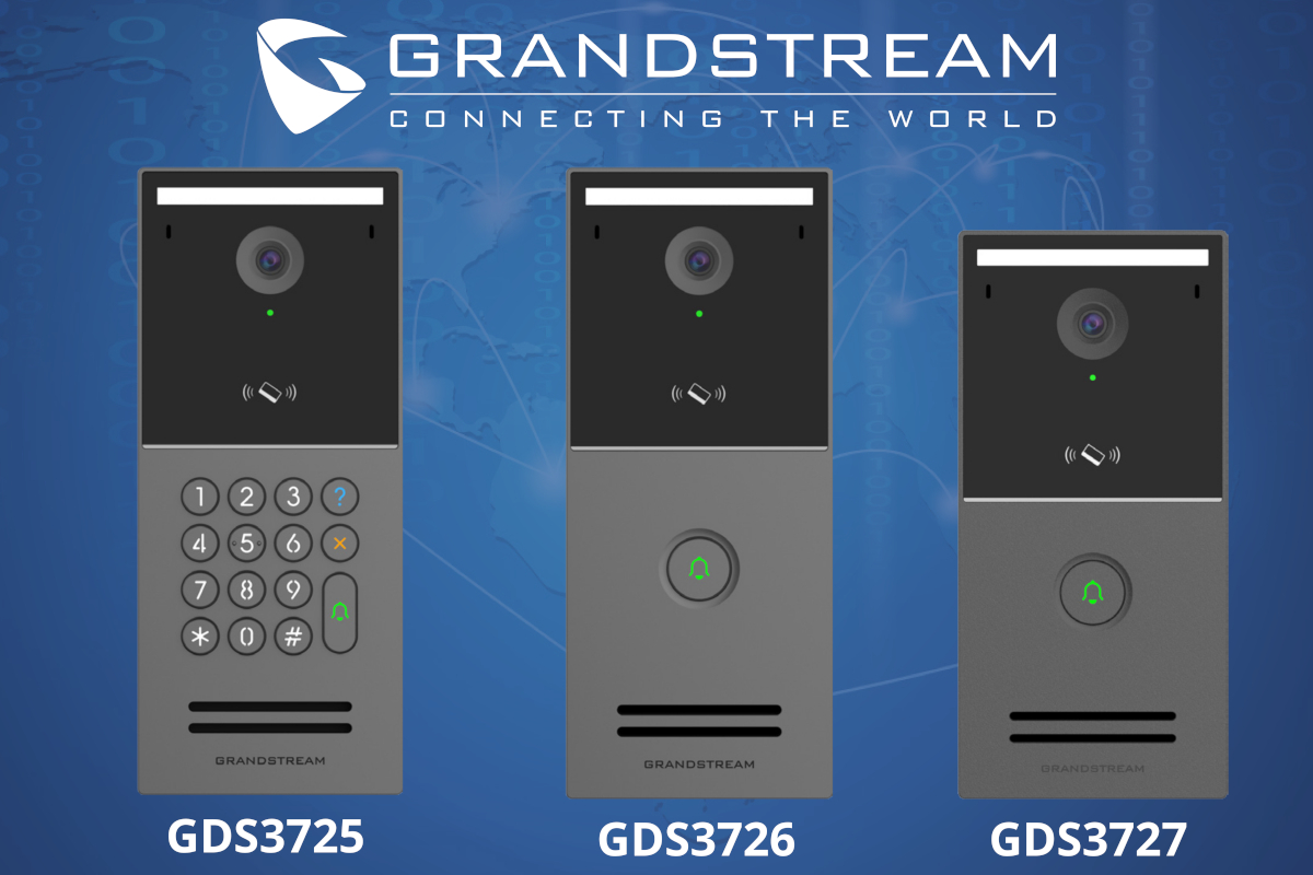 Grandstream intercom models: GDS3725 / 3726 / 3727 Smart IP Video Door Stations